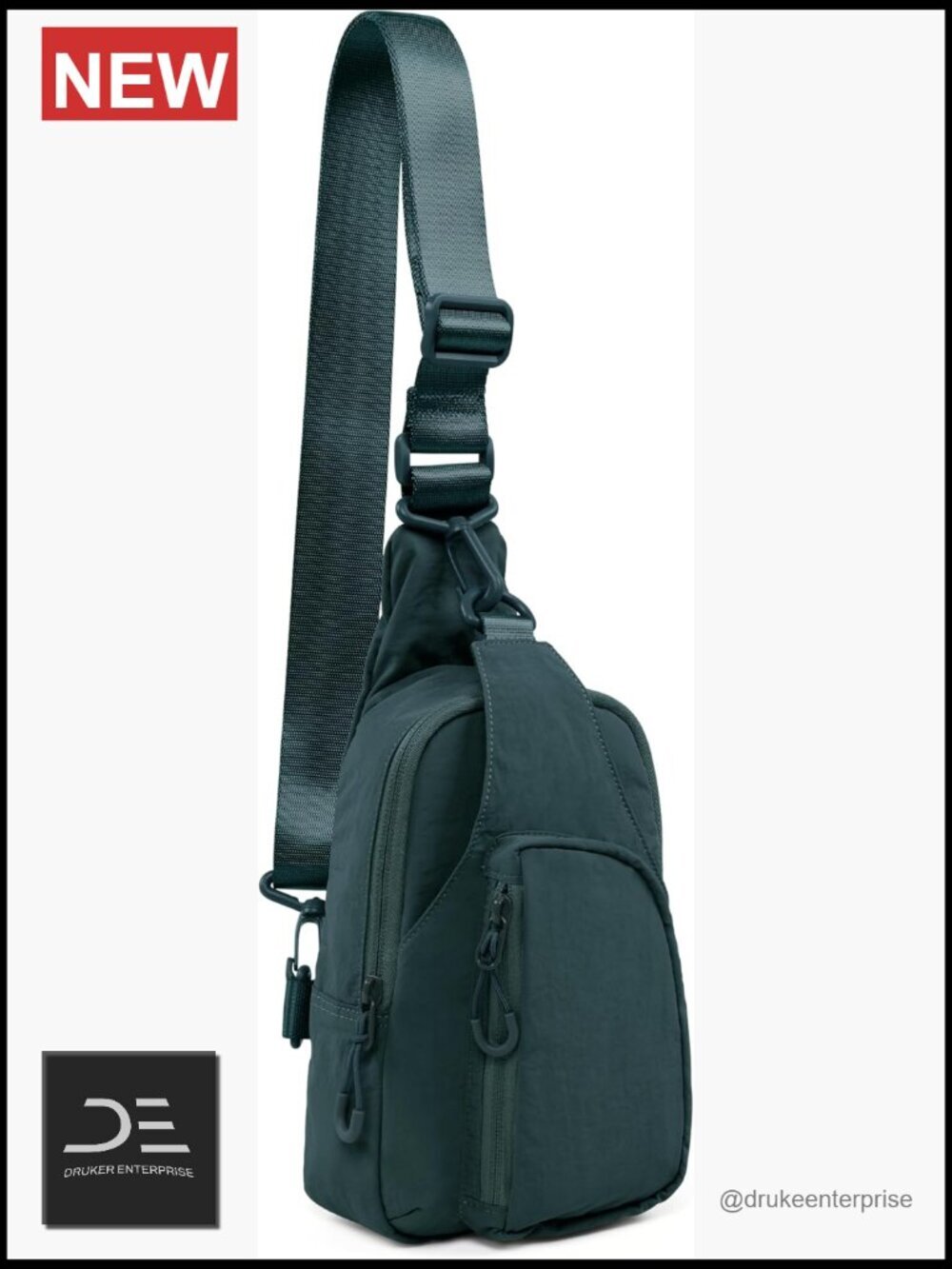 Sling Bag with Adjustable Straps Crossbody Chest Bag Lightweight Backpack for